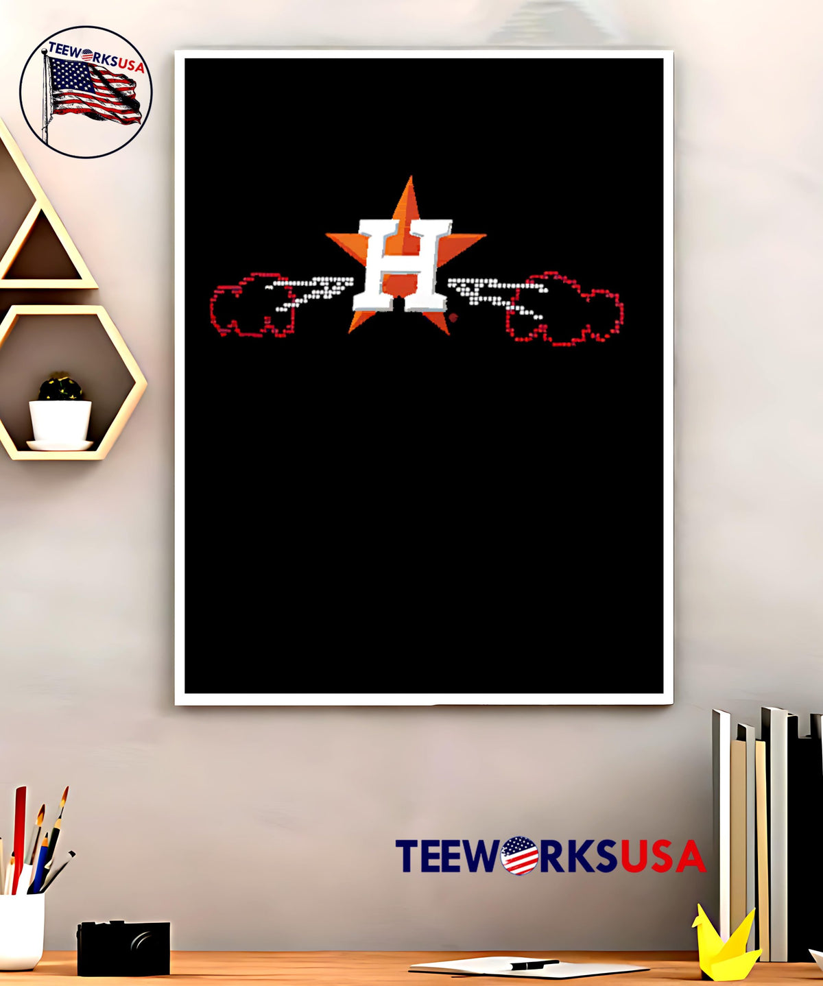 Houston Astros Hometown Collection Scoreboard Bull - Adult & Kids T-Shirts, Sweatshirts & Hoodies apparel design preview 5