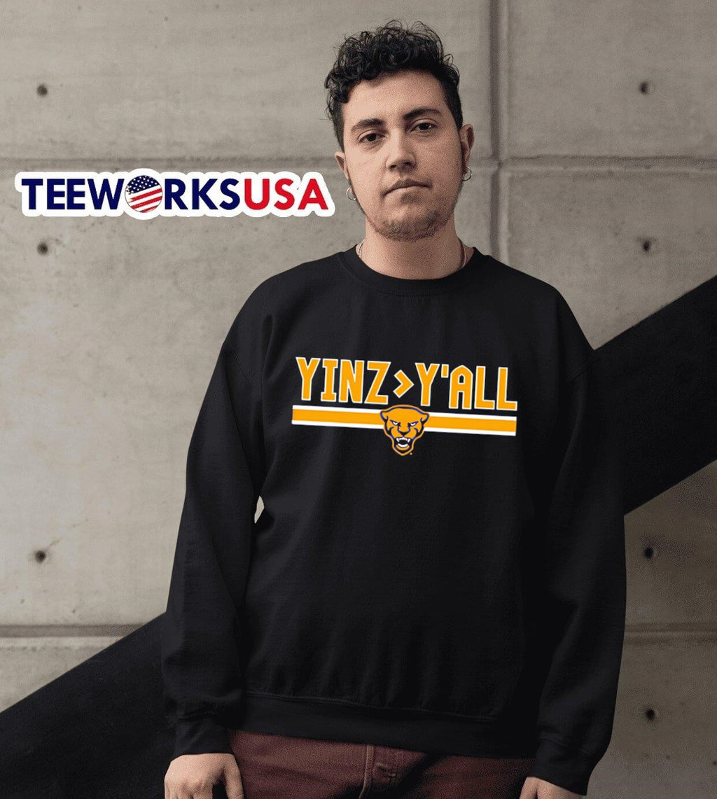 Yinz over y'all Pittsburgh Panthers - Adult & Kids T-Shirts, Sweatshirts & Hoodies apparel design preview 3