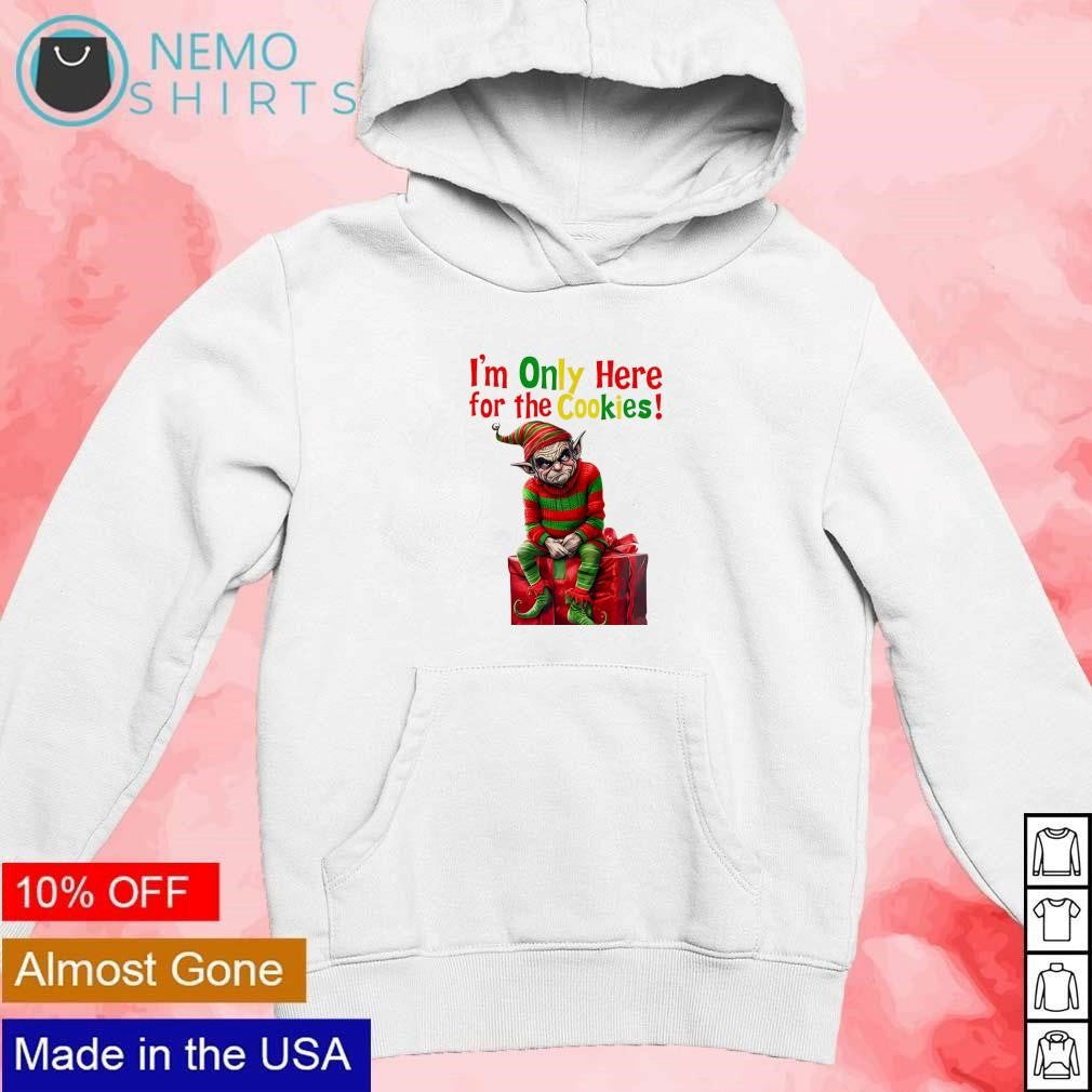 I'm only here for the cookies Christmas - Adult & Kids T-Shirts, Sweatshirts & Hoodies apparel design preview 2