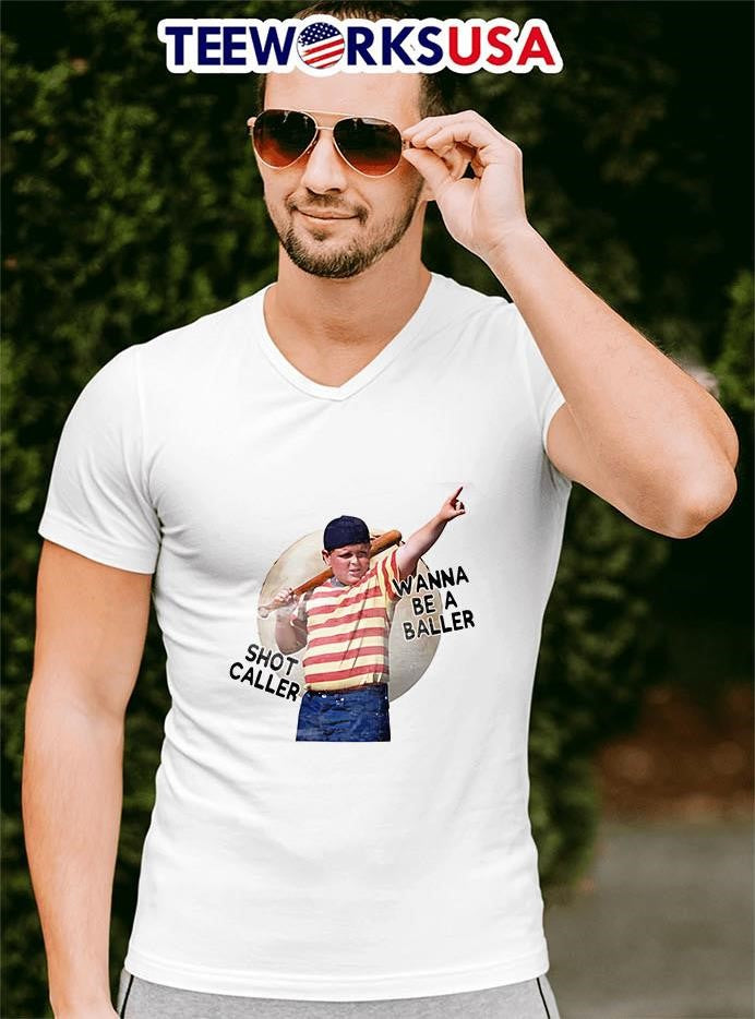 Wanna Be A Baller Shot Caller The Sandlot - Adult & Kids T-Shirts, Sweatshirts & Hoodies apparel design preview 4