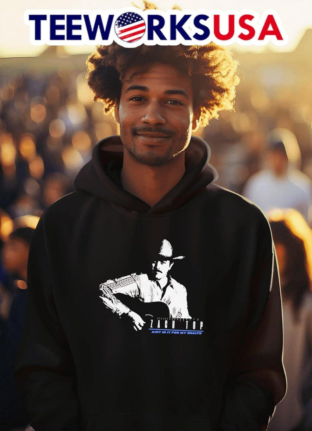Zach Top Ain't In It For My Health Tour - Adult & Kids T-Shirts, Sweatshirts & Hoodies apparel design preview 2