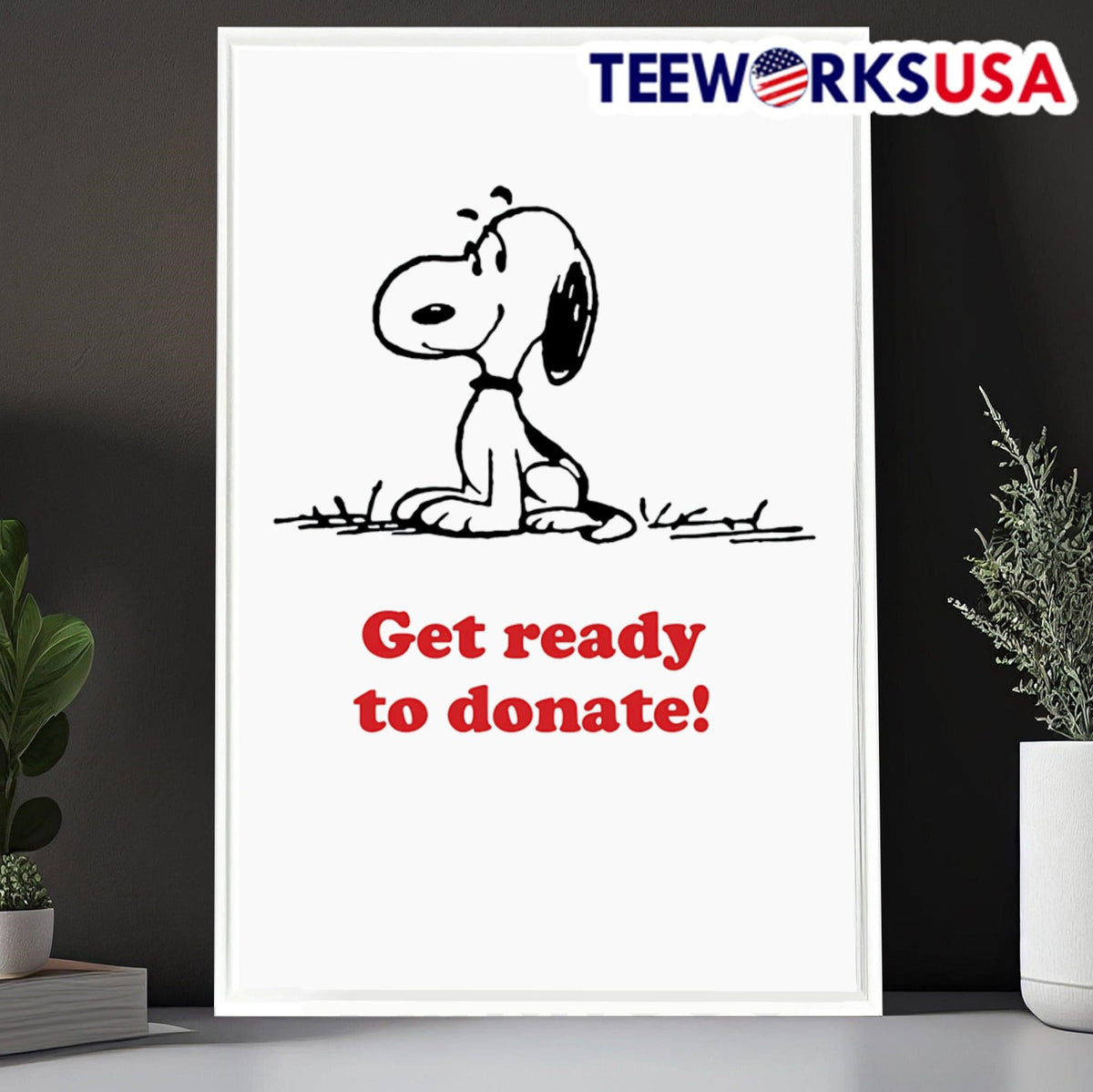 Peanuts x American Red Cross get ready to donate - Adult & Kids T-Shirts, Sweatshirts & Hoodies apparel design preview 6