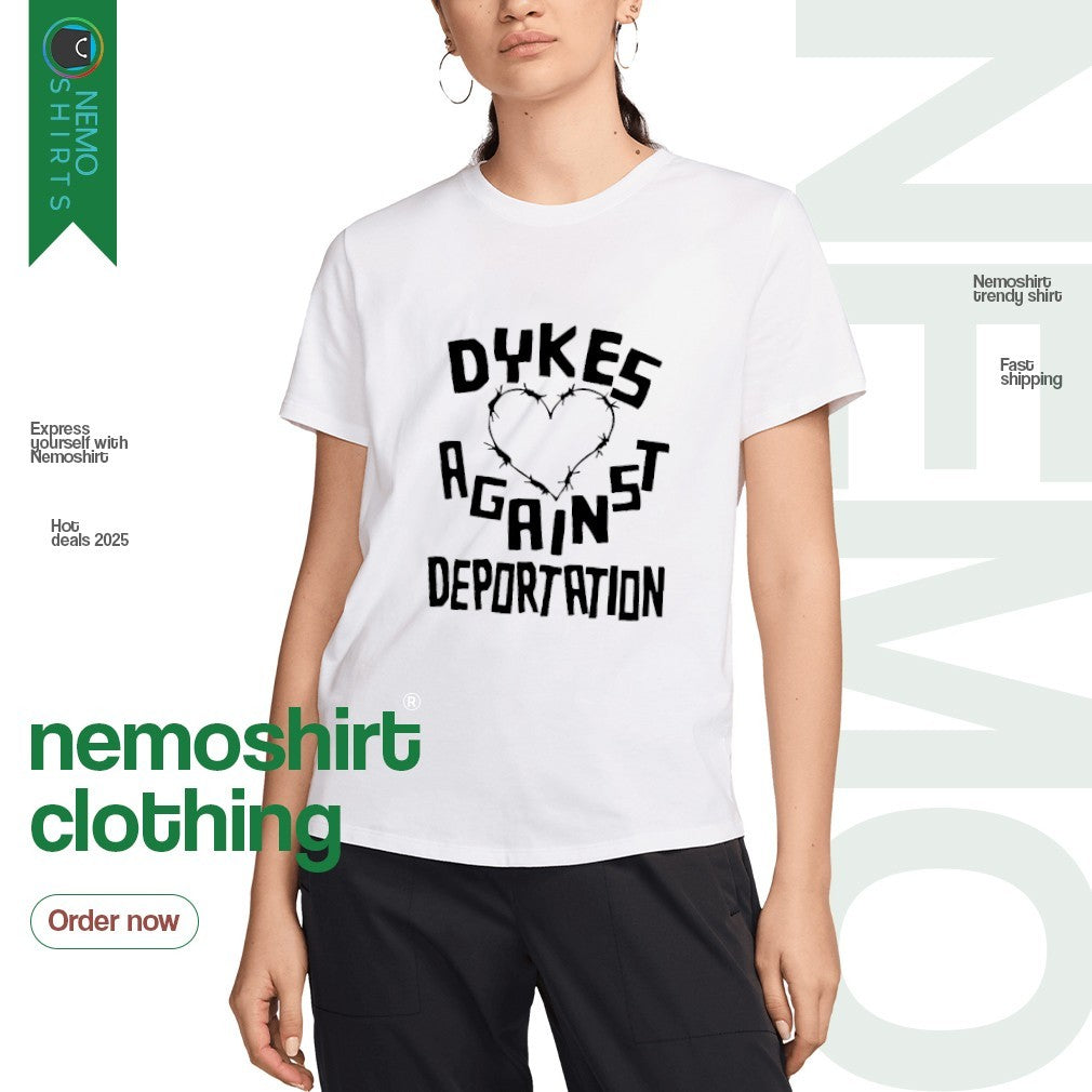 Dykes against deportation - Adult & Kids T-Shirts, Sweatshirts & Hoodies apparel design preview 3