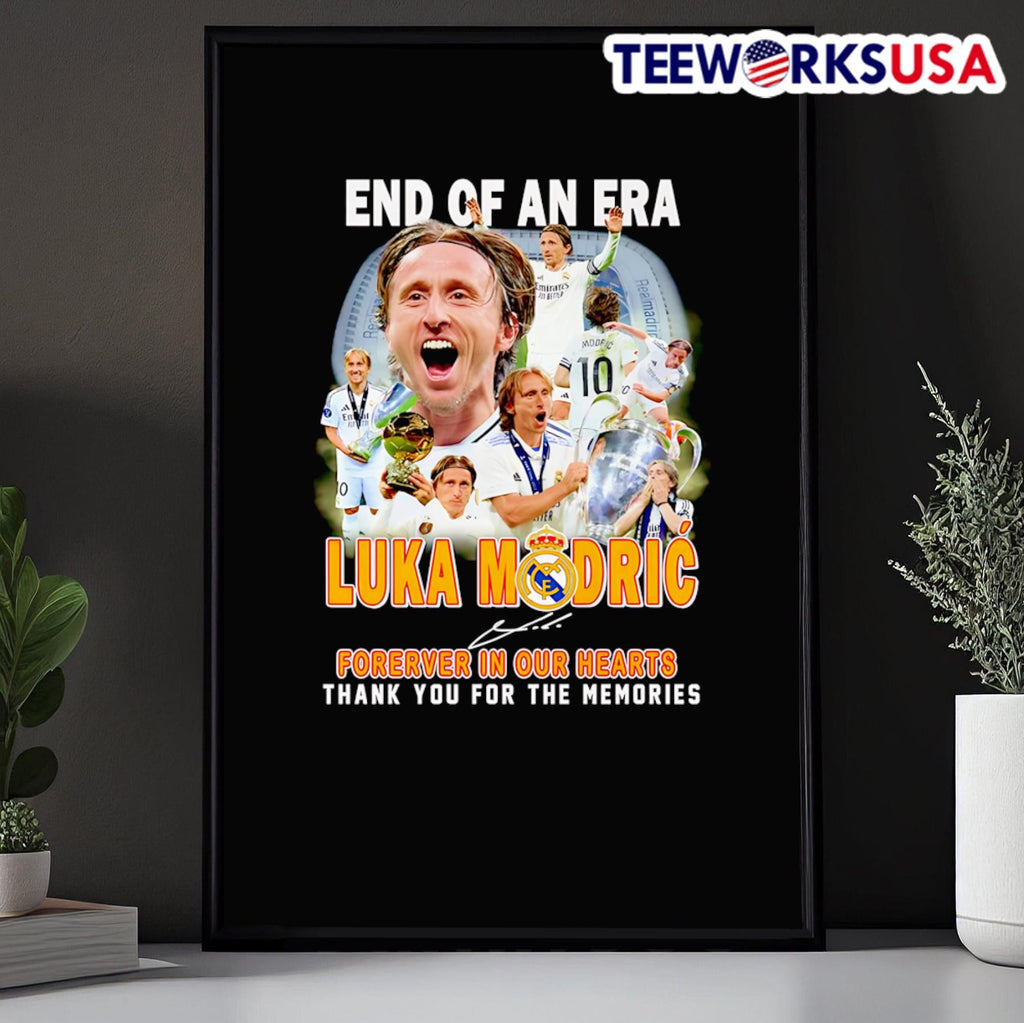 End of an era Luka Modric forever in our hearts thank - Adult & Kids T-Shirts, Sweatshirts & Hoodies apparel design preview 5