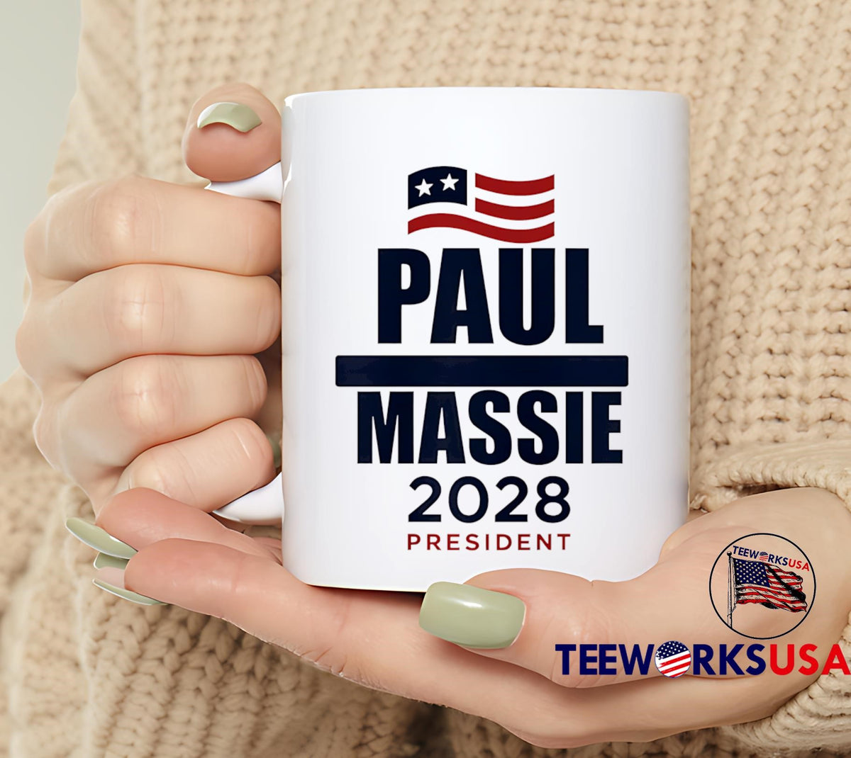 Paul Massie 2028 President - Adult & Kids T-Shirts, Sweatshirts & Hoodies apparel design preview 6