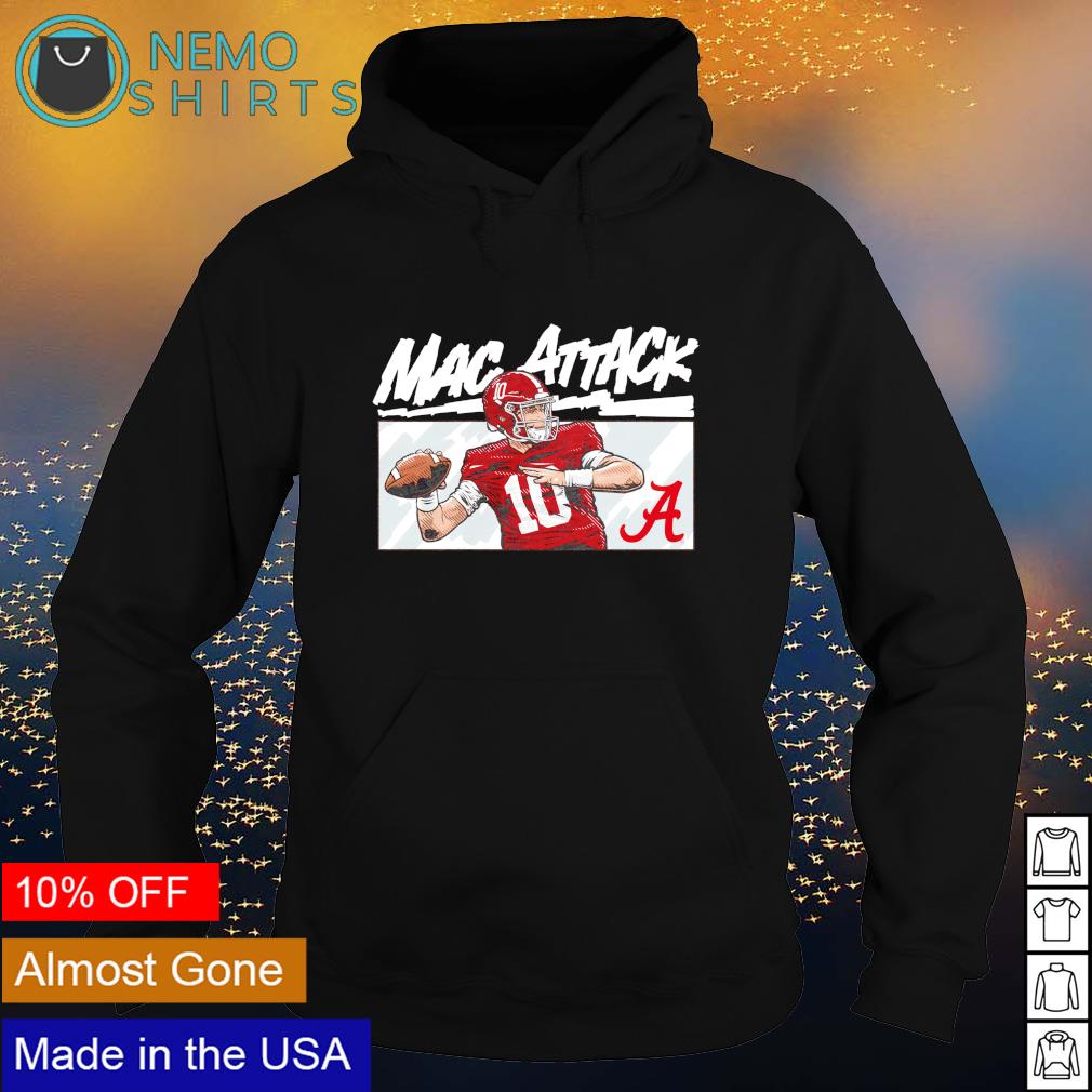 Alabama Crimson Tide Mac Jones attack - Adult & Kids T-Shirts, Sweatshirts & Hoodies apparel design preview 2