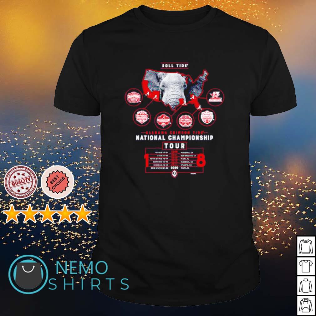 18 time national champions Alabama championship tour - Adult & Kids T-Shirts, Sweatshirts & Hoodies apparel design preview 1
