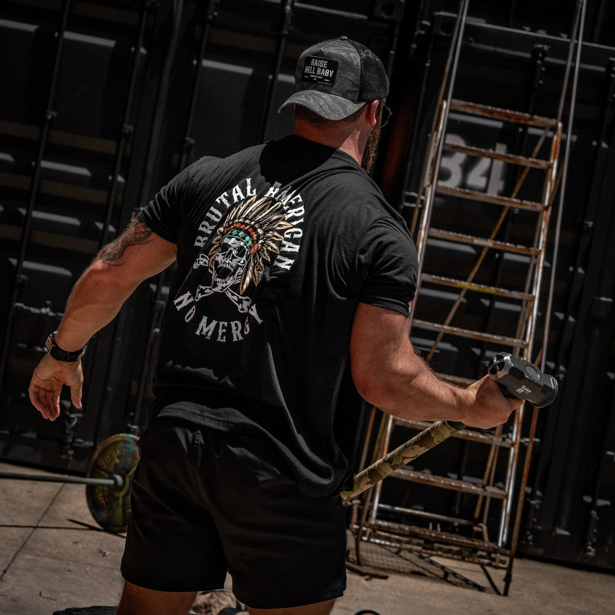 Brutal American Men's - Adult & Kids T-Shirts, Sweatshirts & Hoodies apparel design preview 7