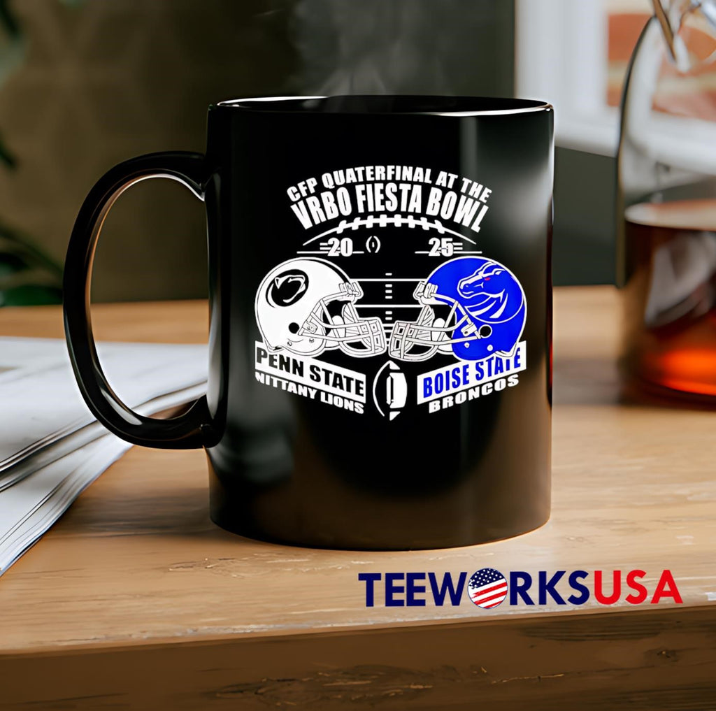 Penn State vs Boise 2025 Cfp Vrbo Fiesta Bowl Head to - Adult & Kids T-Shirts, Sweatshirts & Hoodies apparel design preview 2