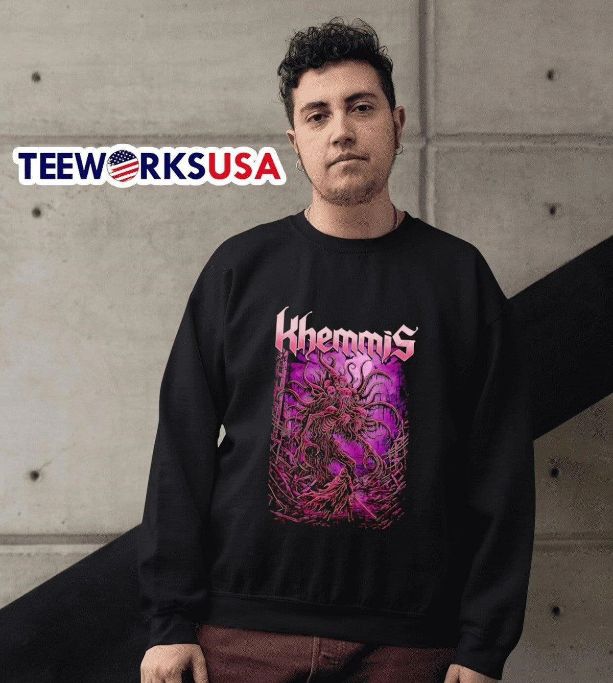 Khemmis Abomination - Adult & Kids T-Shirts, Sweatshirts & Hoodies apparel design preview 6