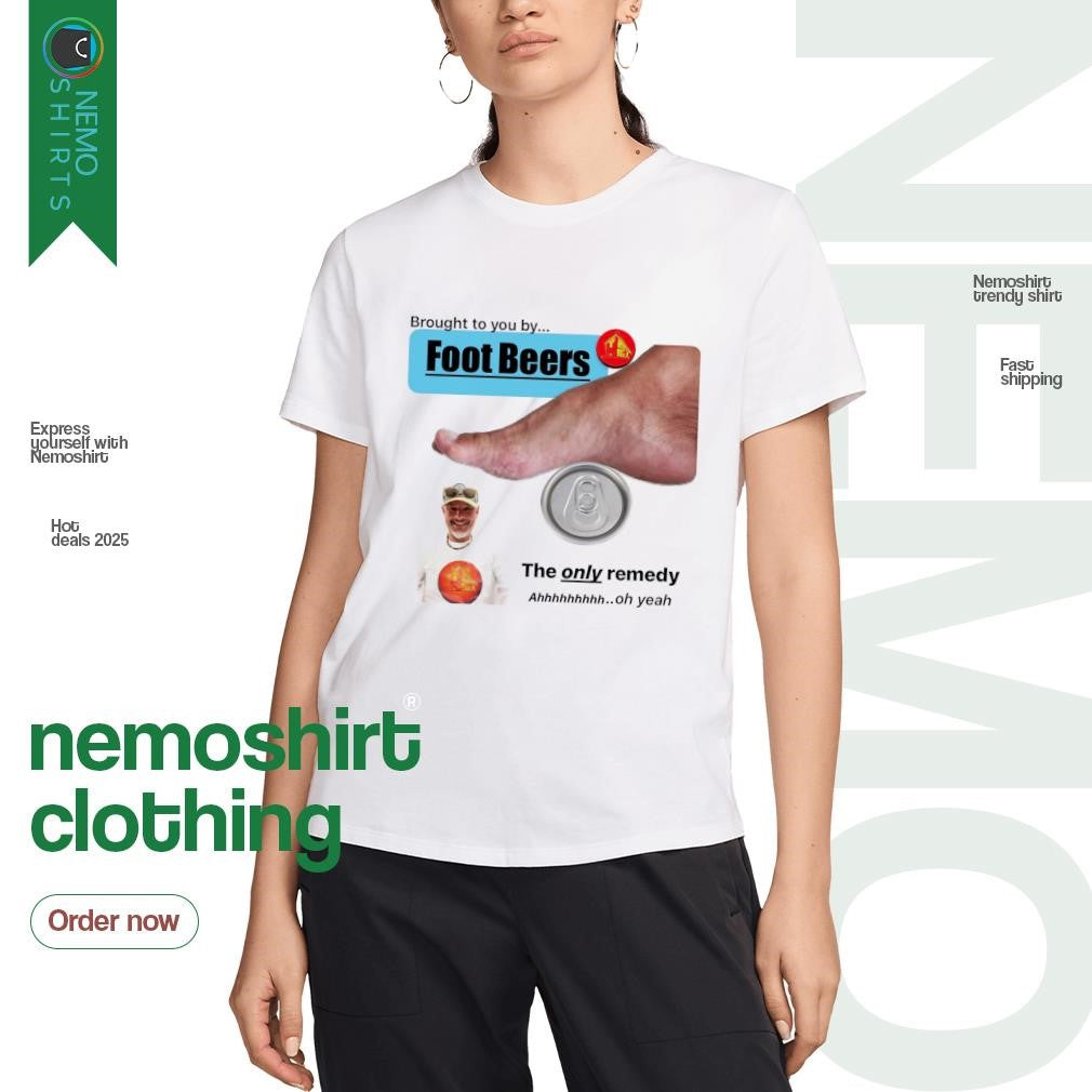 Brought to you by foot beers the only remedy Neck - Adult & Kids T-Shirts, Sweatshirts & Hoodies apparel design preview 3