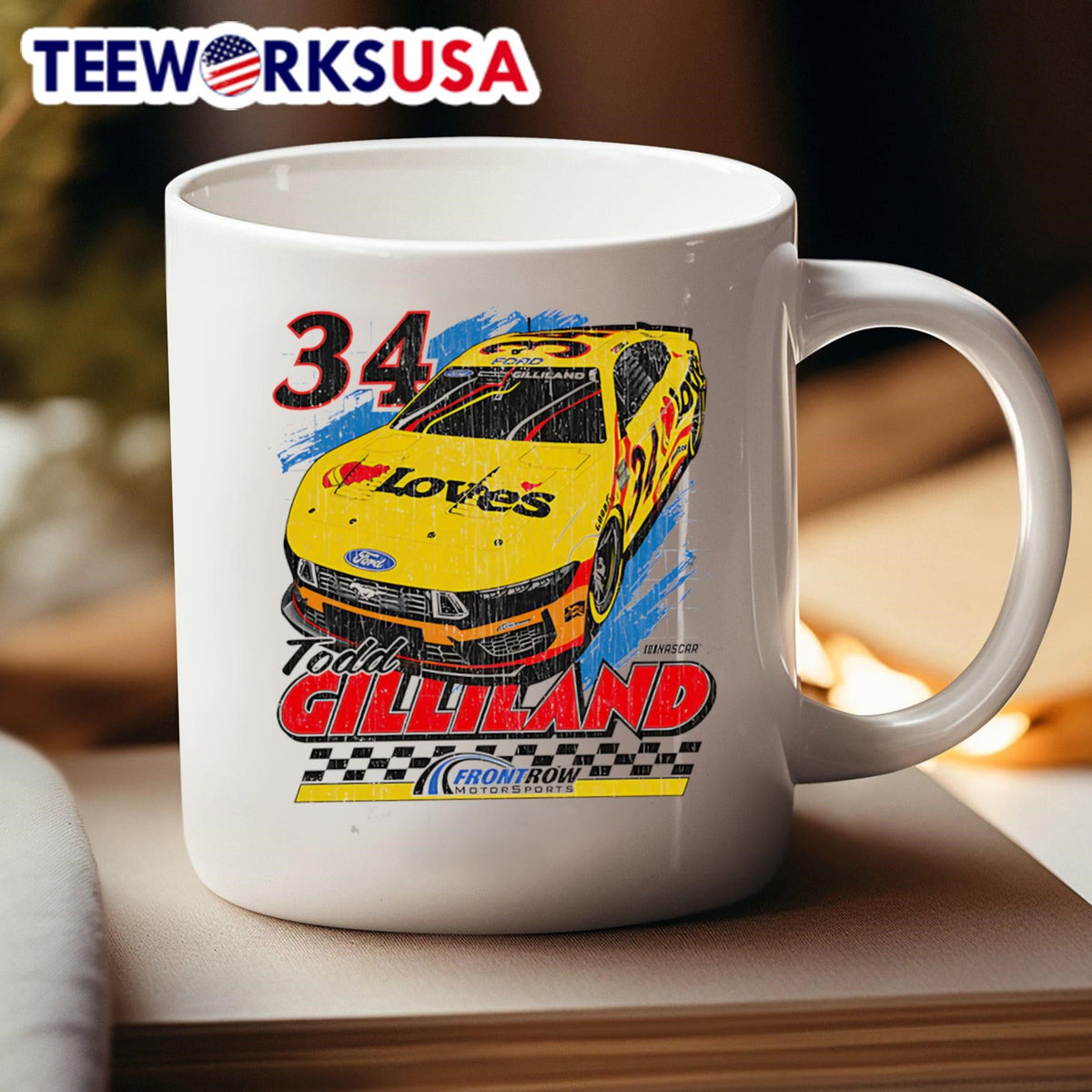 Todd Gilliland Front Row Love's Car - Adult & Kids T-Shirts, Sweatshirts & Hoodies apparel design preview 4