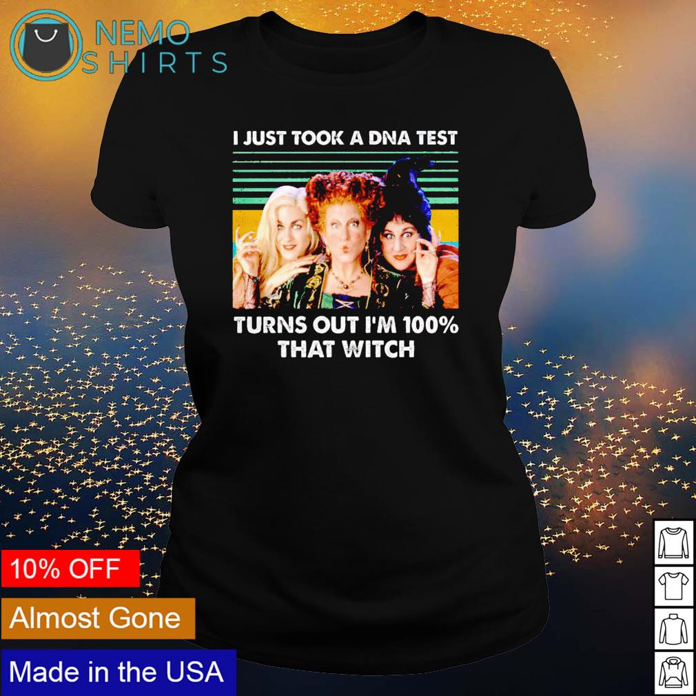 Hocus Pocus I just took a DNA test turns out - Adult & Kids T-Shirts, Sweatshirts & Hoodies apparel design preview 3