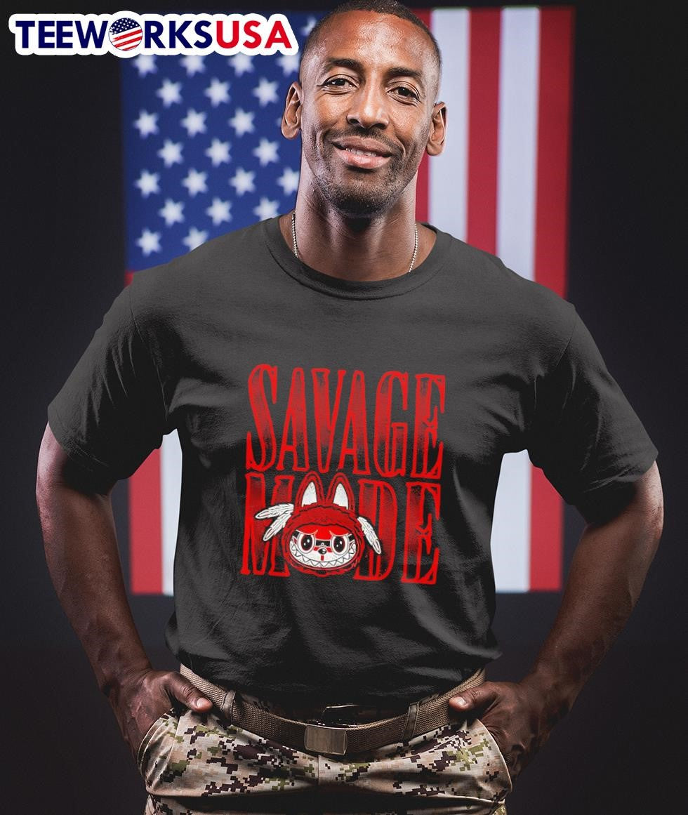 Labubu Savage Mode Horror - Adult & Kids T-Shirts, Sweatshirts & Hoodies apparel design preview 1