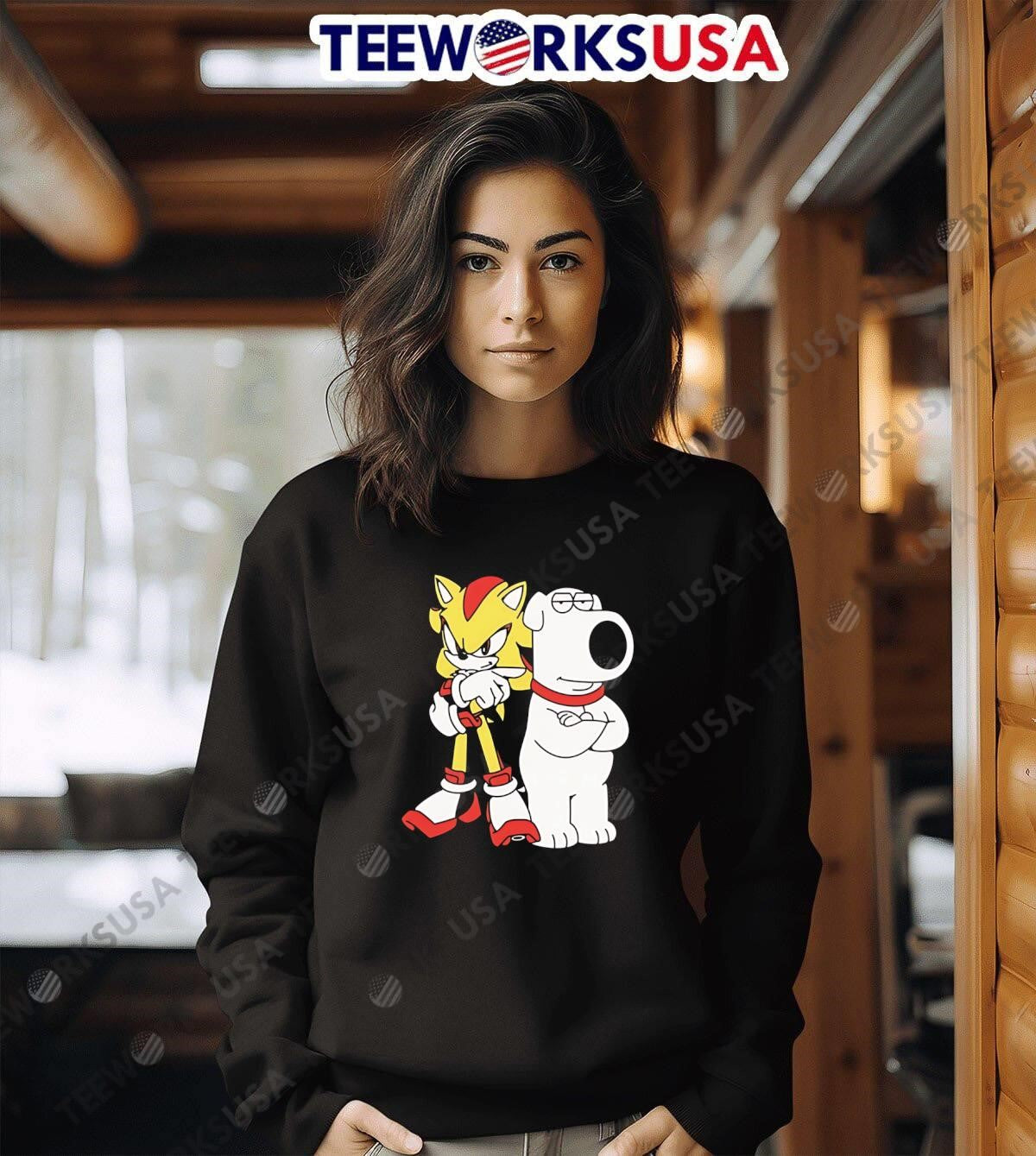 Shadow the hedgehog and brian griffin - Adult & Kids T-Shirts, Sweatshirts & Hoodies apparel design preview 6