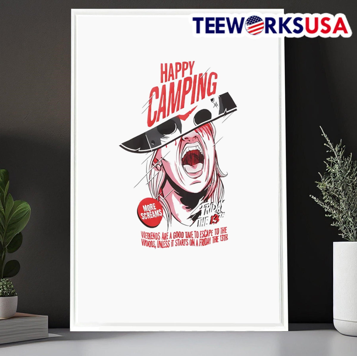 Friday The 13th Happy Camping - Adult & Kids T-Shirts, Sweatshirts & Hoodies apparel design preview 6