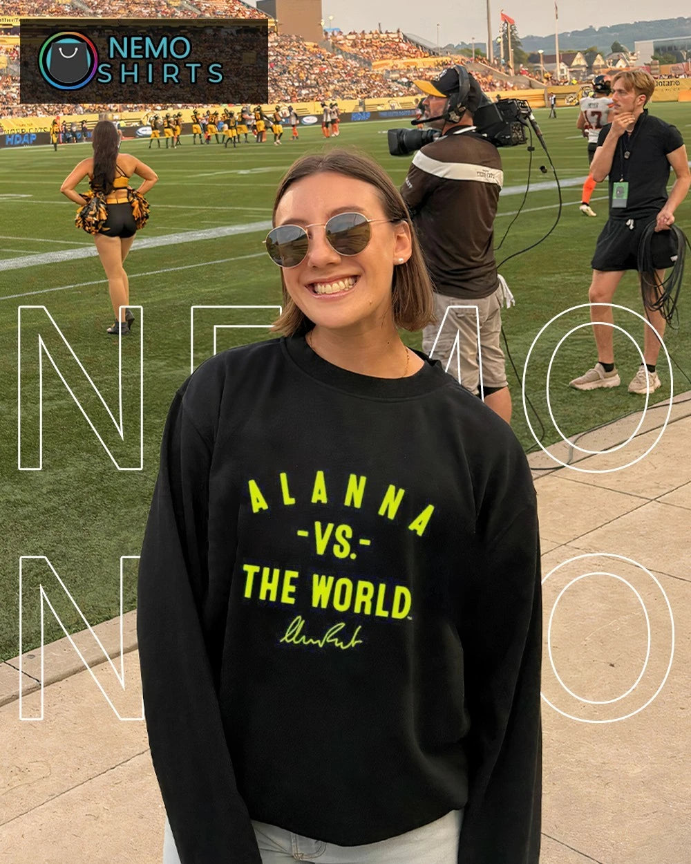 Alanna Smith Vs. The World signature - Adult & Kids T-Shirts, Sweatshirts & Hoodies apparel design preview 6