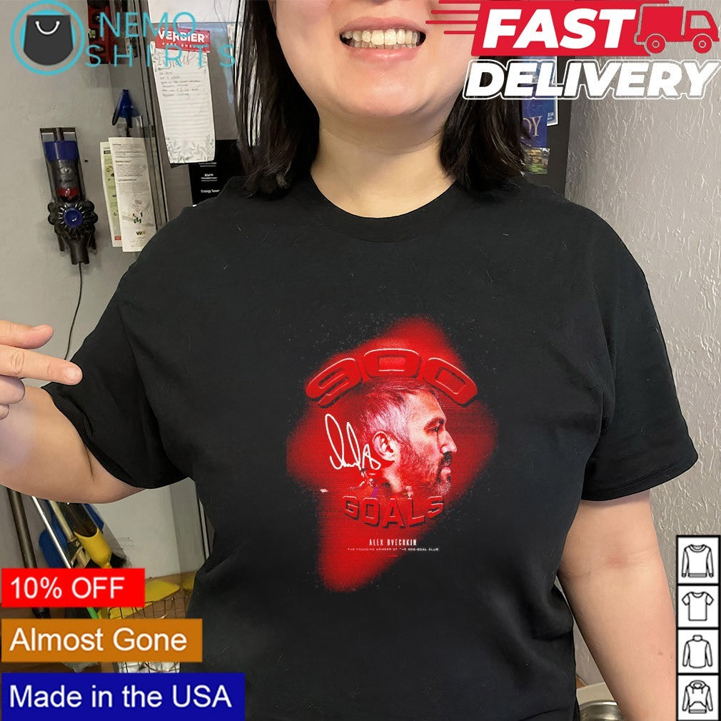Alex Ovechkin Washington Capitals 900 goals signature - Adult & Kids T-Shirts, Sweatshirts & Hoodies apparel design preview 3