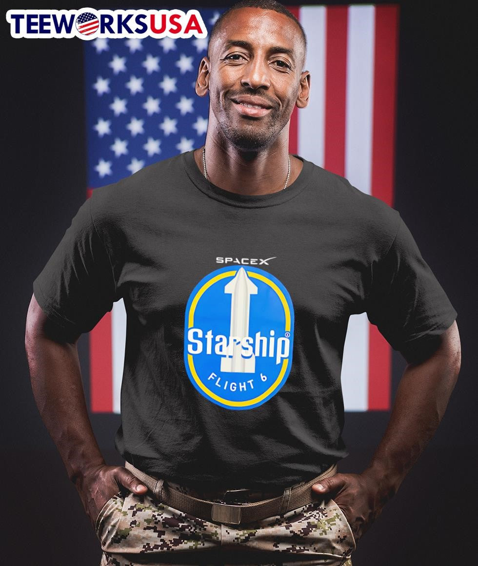 SpaceX Starship Flight 6 - Adult & Kids T-Shirts, Sweatshirts & Hoodies apparel design preview 1