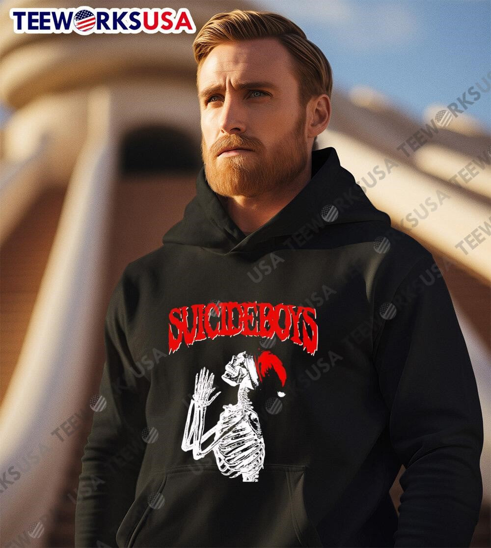 Suicideboys Skeleton christmas - Adult & Kids T-Shirts, Sweatshirts & Hoodies apparel design preview 3