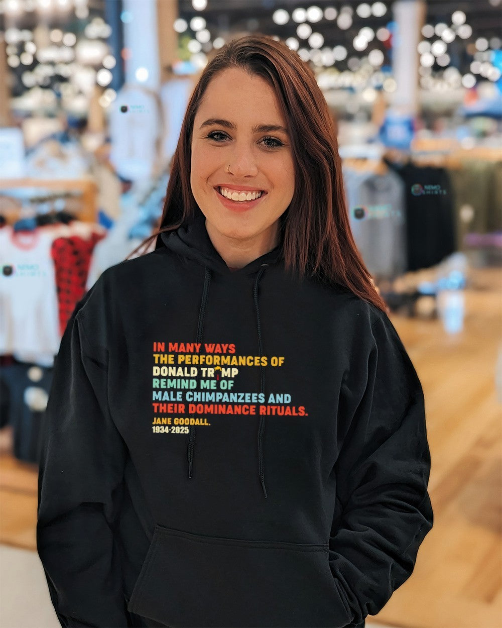 In many ways the performances of Donald Trump remind - Adult & Kids T-Shirts, Sweatshirts & Hoodies apparel design preview 5