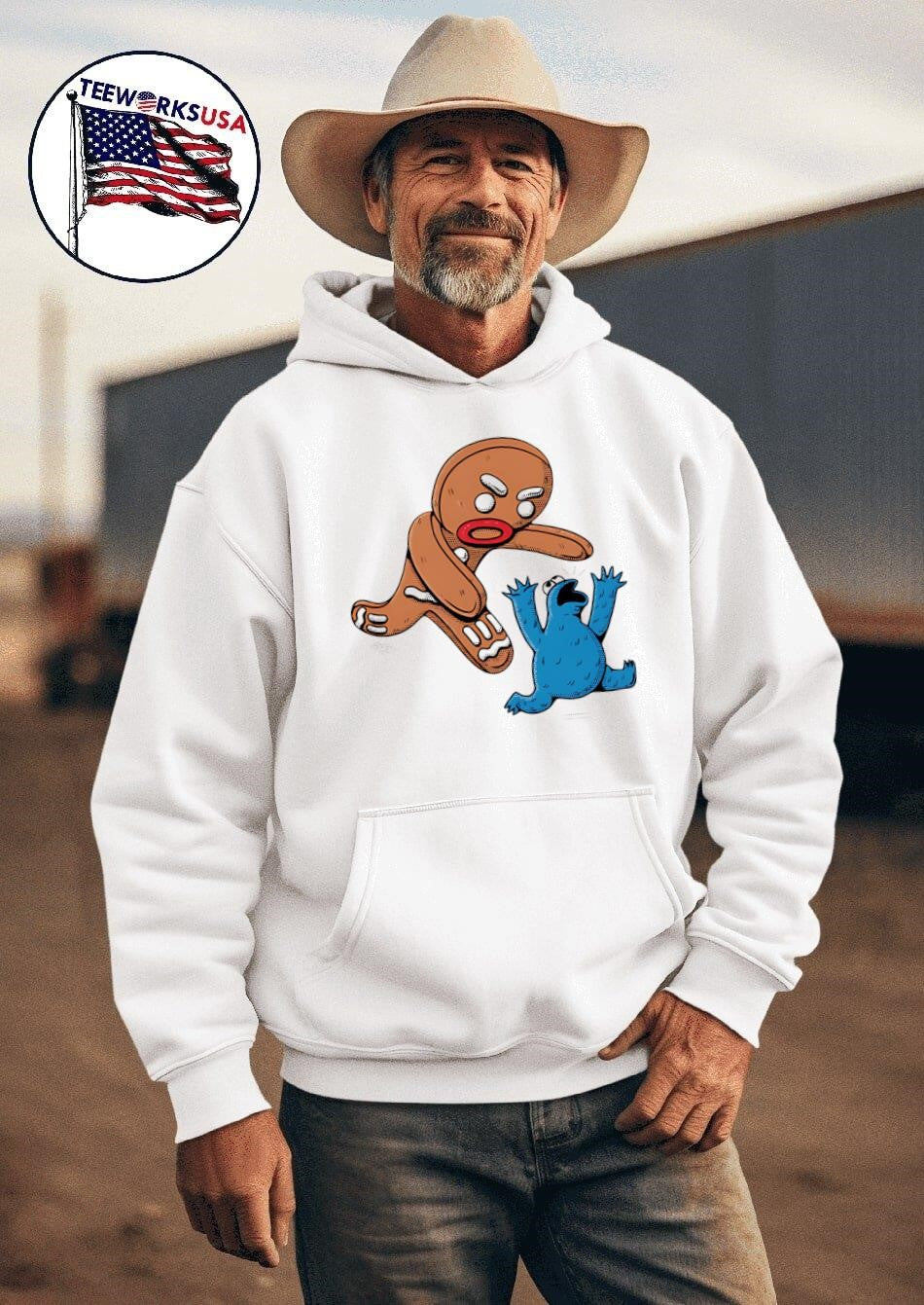 Kaiju Breadman - Adult & Kids T-Shirts, Sweatshirts & Hoodies apparel design preview 2
