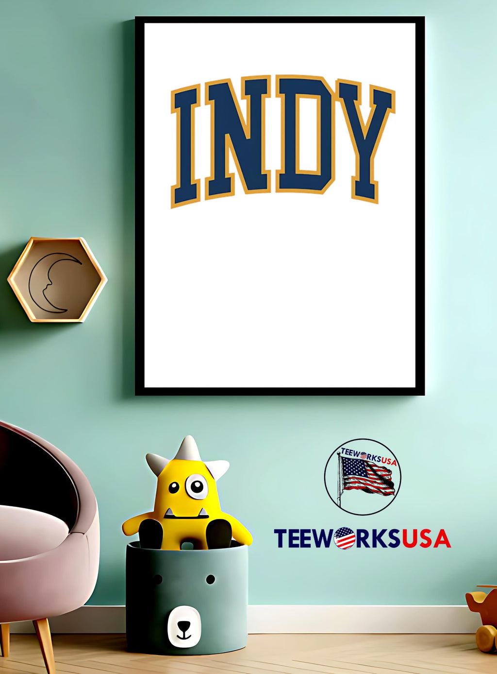 Where I'm From Indianapolis - Adult & Kids T-Shirts, Sweatshirts & Hoodies apparel design preview 3