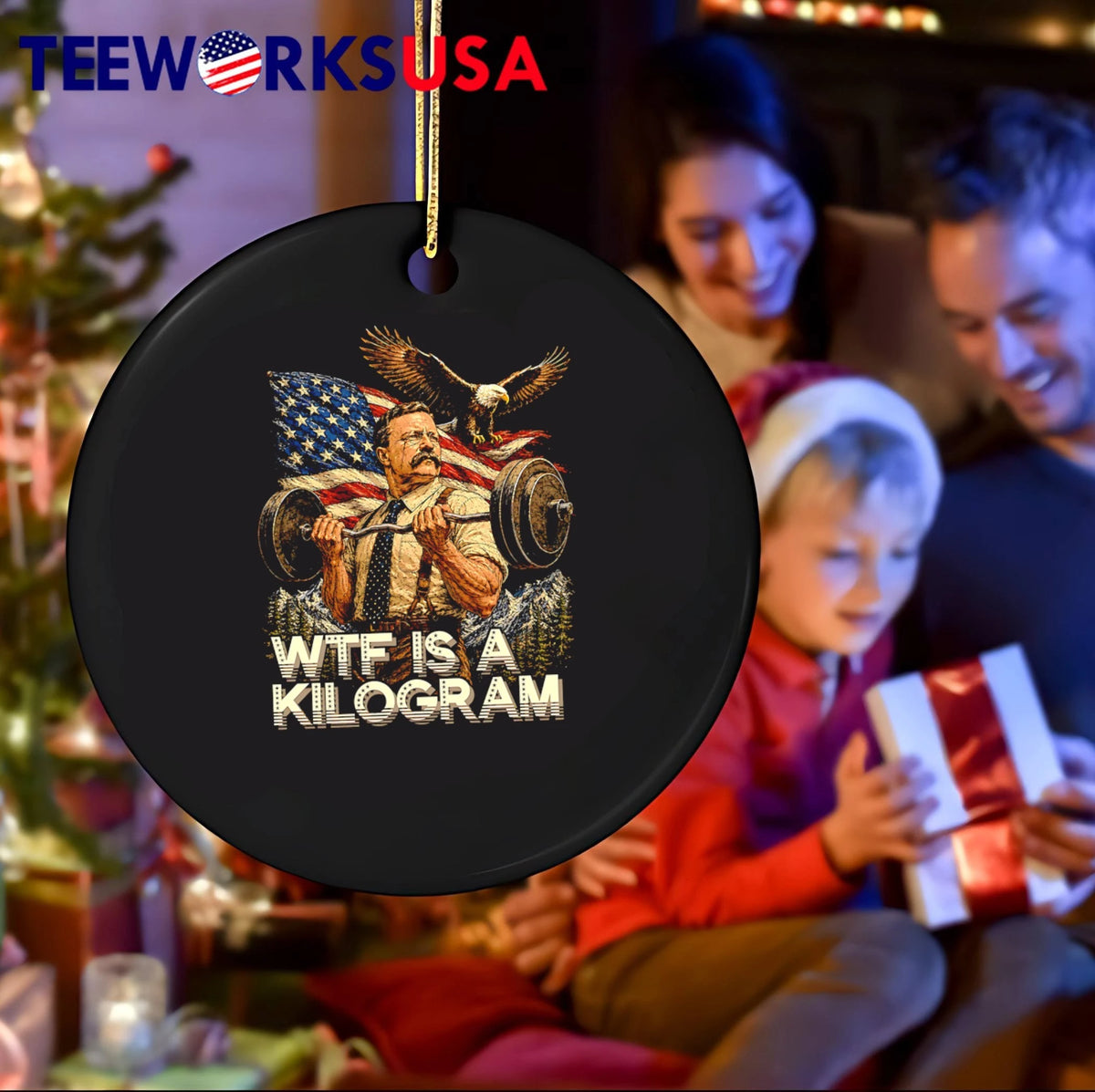 Wtf Is A Kilogram Theodore Roosevelt Bodybuilder With - Adult & Kids T-Shirts, Sweatshirts & Hoodies apparel design preview 4