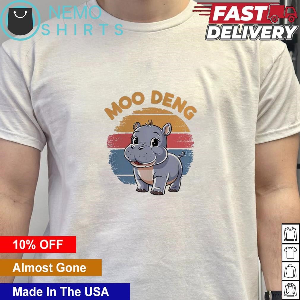 Moo Deng cute hippo - Adult & Kids T-Shirts, Sweatshirts & Hoodies apparel design preview 5