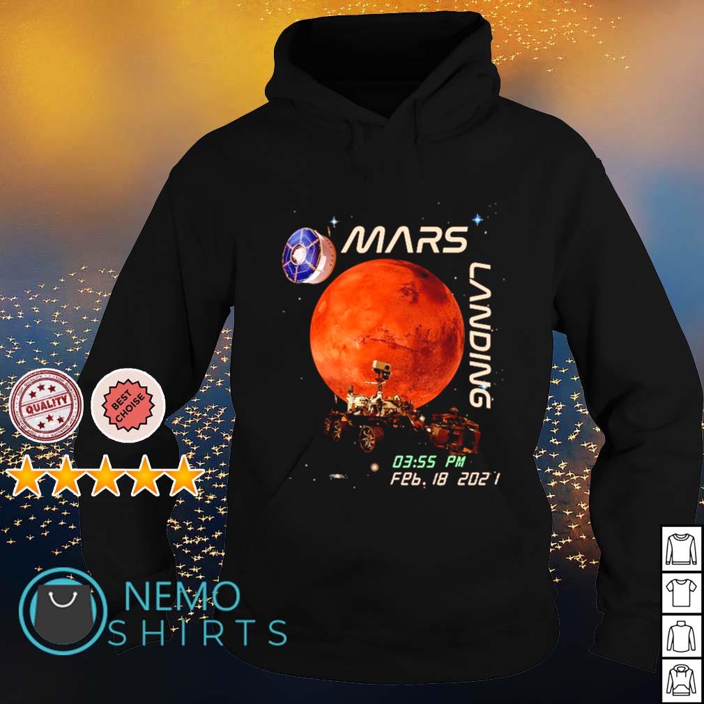 Mars landing February 18 2021 - Adult & Kids T-Shirts, Sweatshirts & Hoodies apparel design preview 2