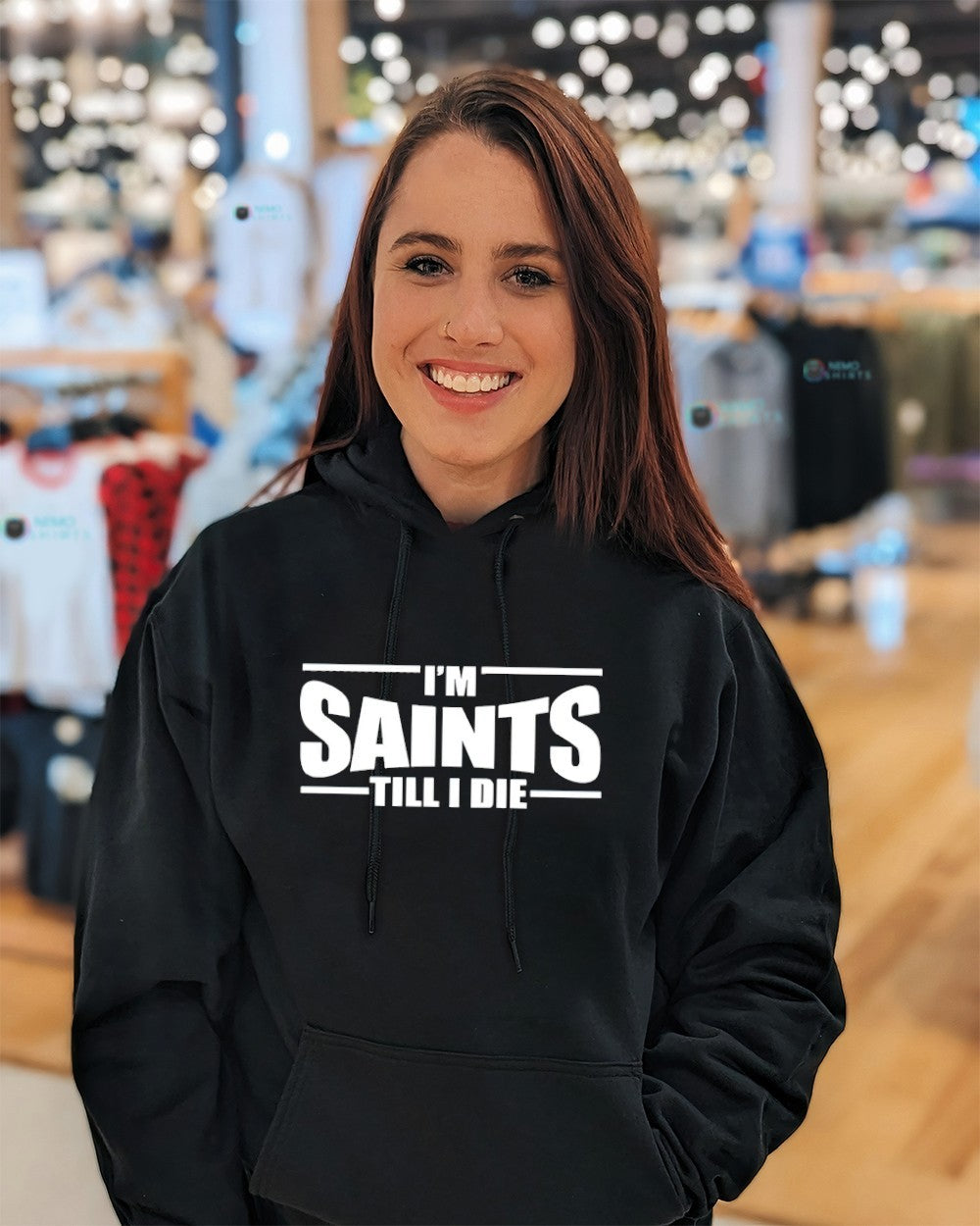 I'm saints till I die - Adult & Kids T-Shirts, Sweatshirts & Hoodies apparel design preview 5