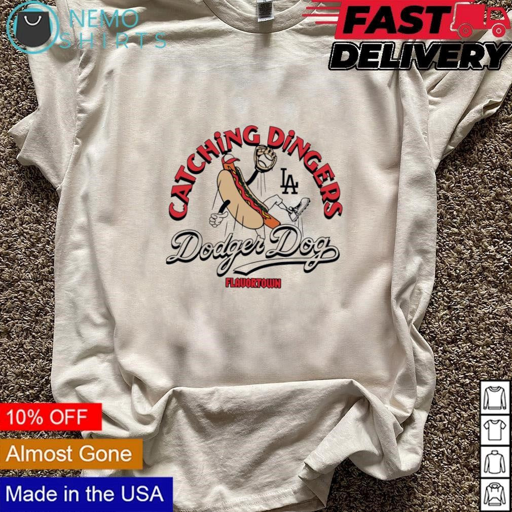 Catching dingers dodger dog Los Angeles Dodgers and - Adult & Kids T-Shirts, Sweatshirts & Hoodies apparel design preview 3