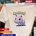 Moo Deng hippo cartoon - Adult & Kids T-Shirts, Sweatshirts & Hoodies apparel design preview 1