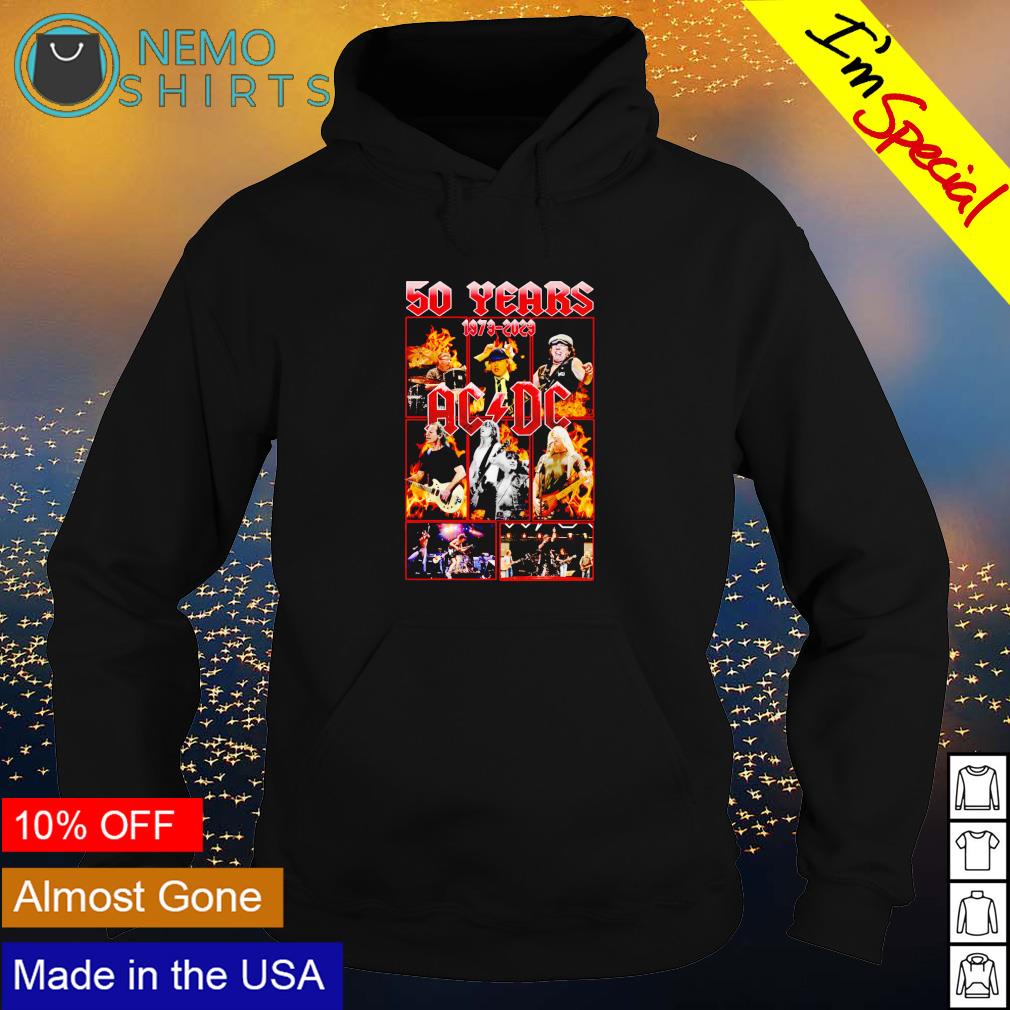 AC DC 50 years 1973 2023 signatures - Adult & Kids T-Shirts, Sweatshirts & Hoodies apparel design preview 2