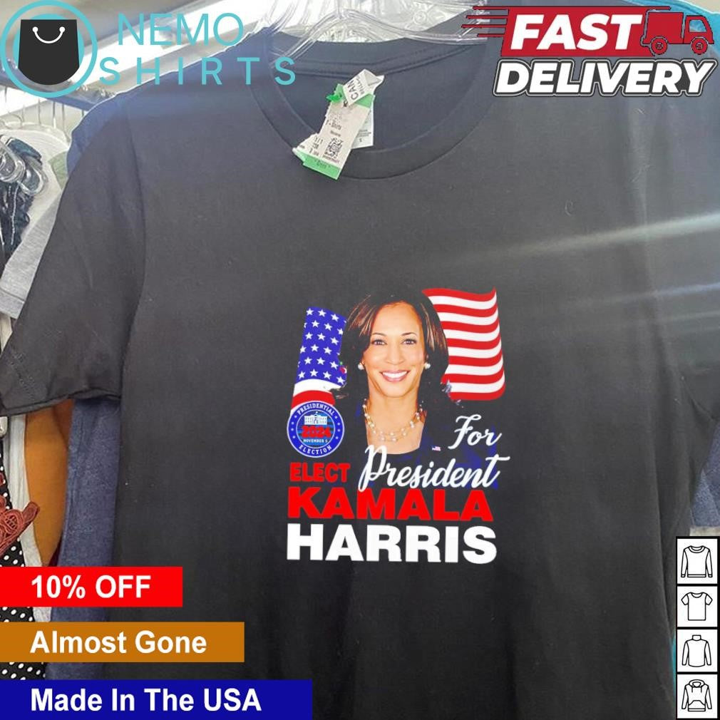 Kamala Harris elect for president presidential - Adult & Kids T-Shirts, Sweatshirts & Hoodies apparel design preview 5