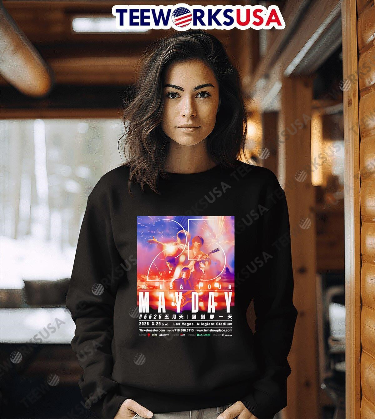 Mayday 5525 Live Tour 2025 USA - Adult & Kids T-Shirts, Sweatshirts & Hoodies apparel design preview 6