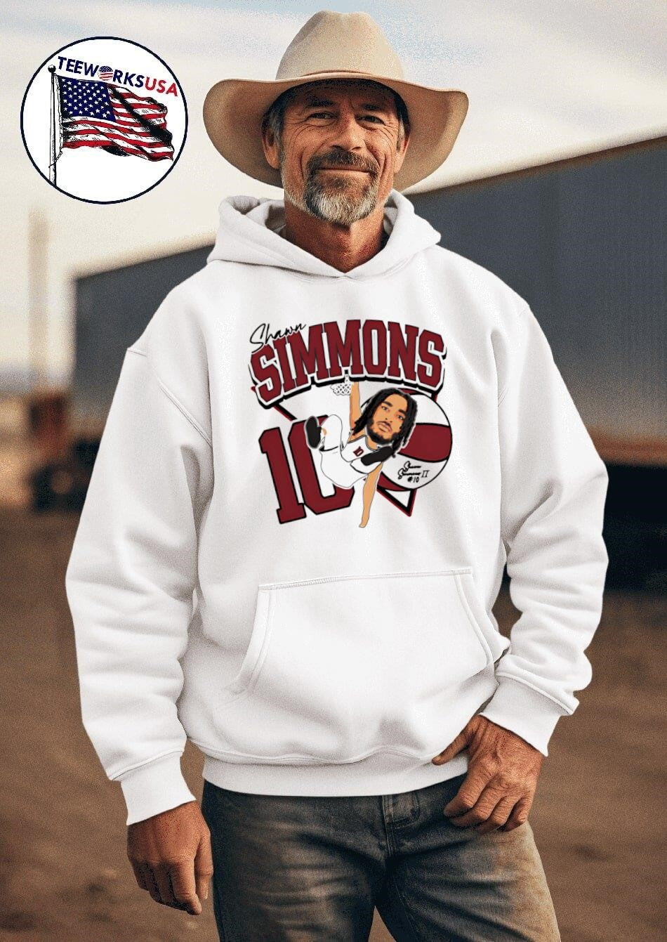 Shawn Simmons II 2024 basketball - Adult & Kids T-Shirts, Sweatshirts & Hoodies apparel design preview 2