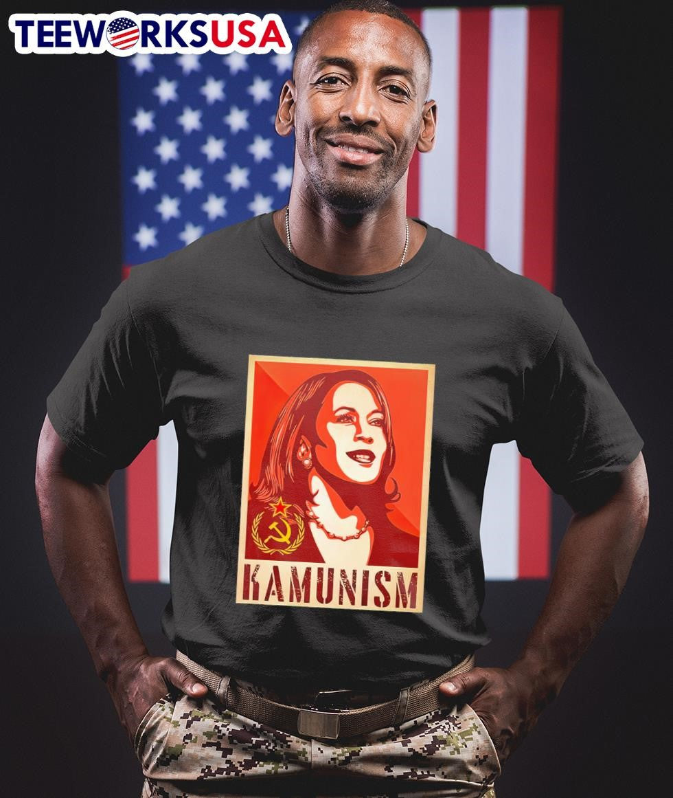 Paul Hookem Kamunism Kamala Harris Communist art - Adult & Kids T-Shirts, Sweatshirts & Hoodies apparel design preview 1