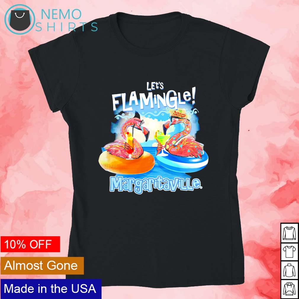 Let's flamingle margaritaville - Adult & Kids T-Shirts, Sweatshirts & Hoodies apparel design preview 4