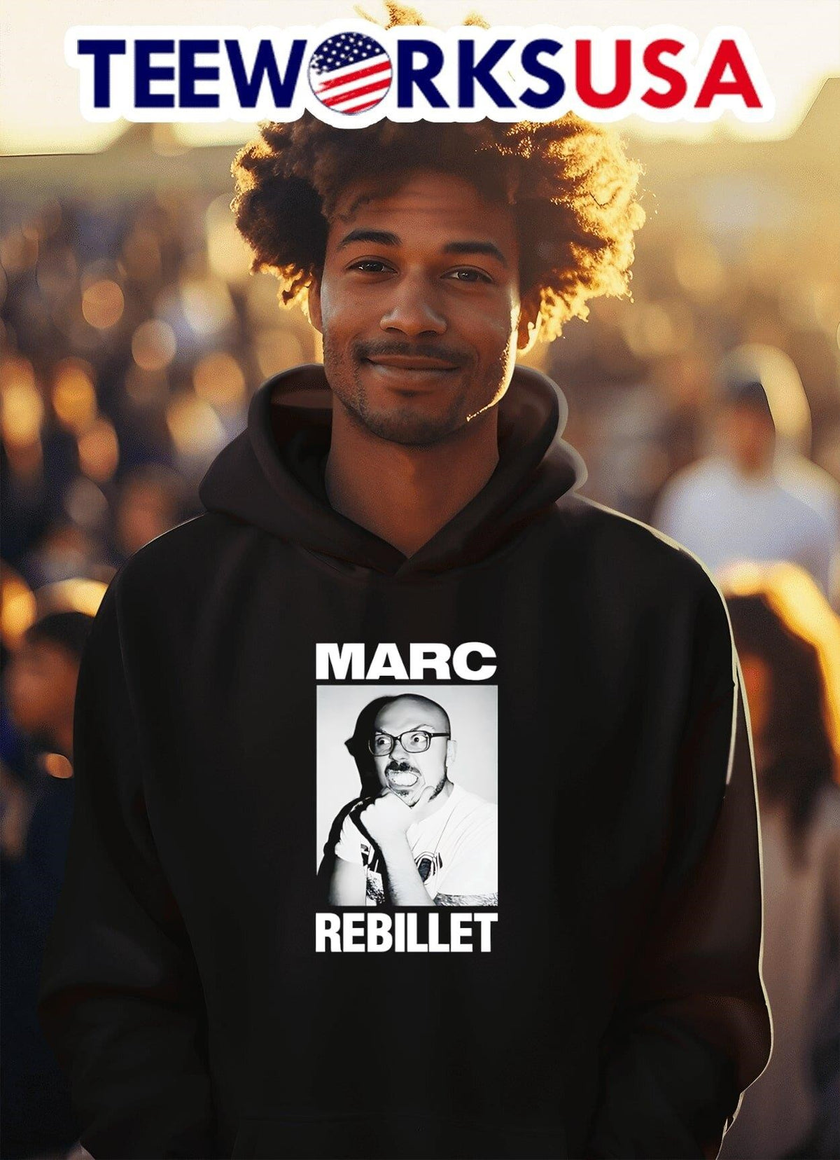 Marc Rebillet look a like - Adult & Kids T-Shirts, Sweatshirts & Hoodies apparel design preview 2
