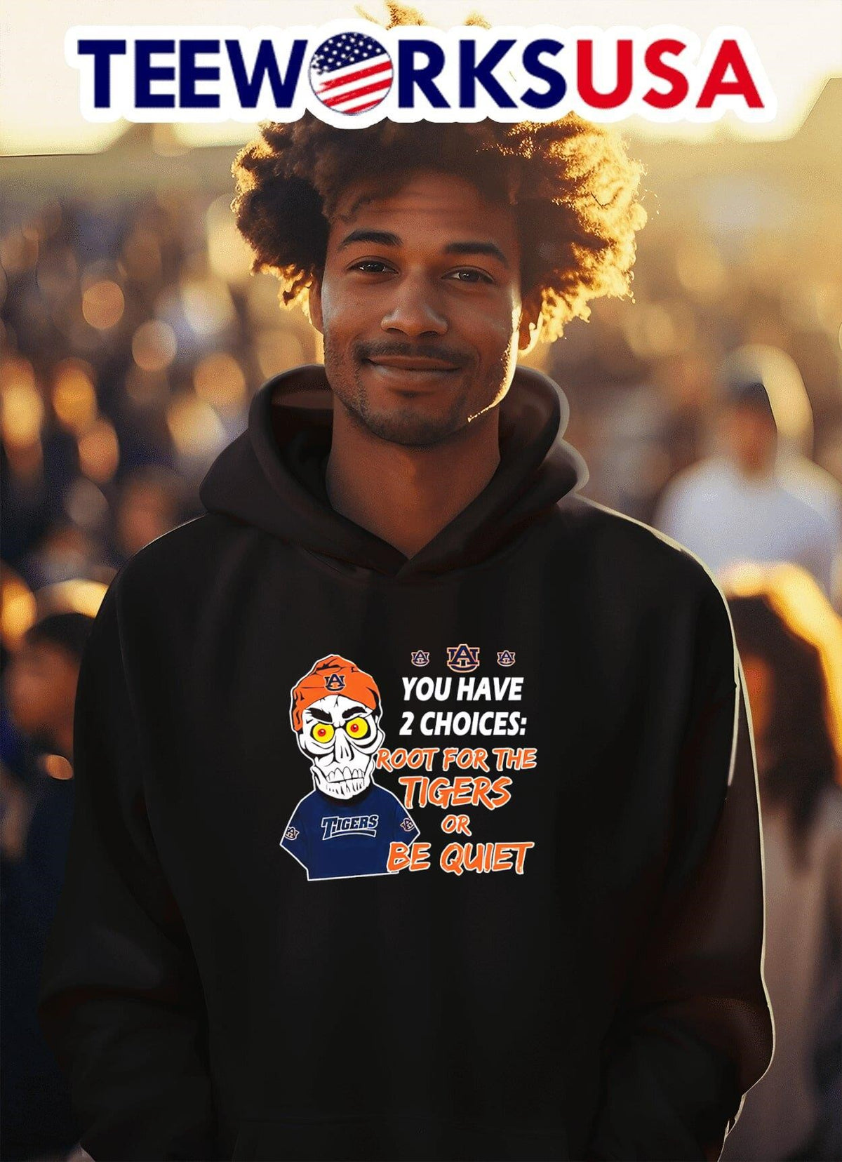 Auburn Achmed you have 2 choices root for the Tigers - Adult & Kids T-Shirts, Sweatshirts & Hoodies apparel design preview 2