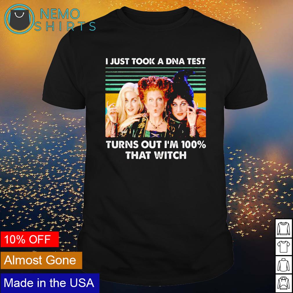 Hocus Pocus I just took a DNA test turns out - Adult & Kids T-Shirts, Sweatshirts & Hoodies apparel design preview 1