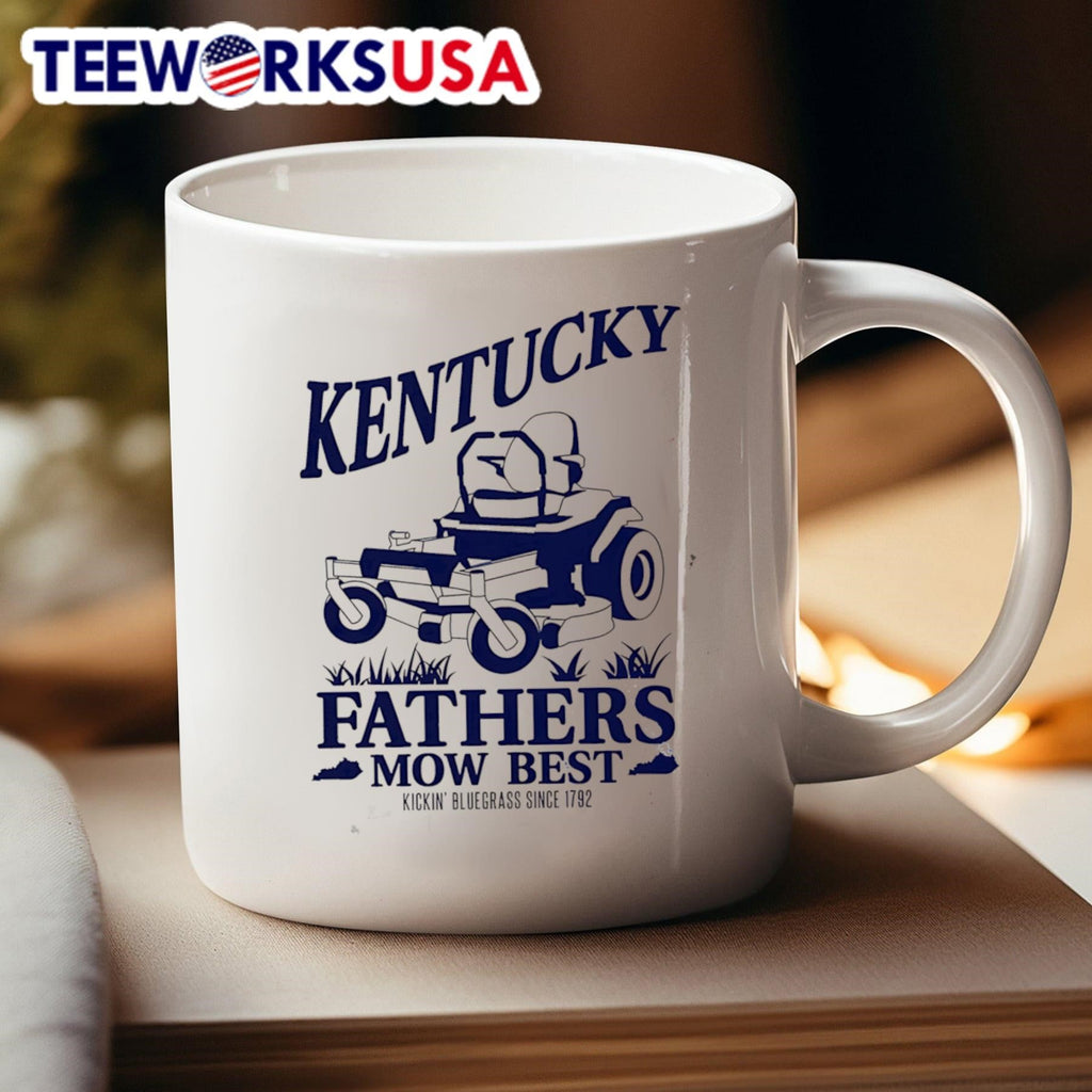 The Kentucky Fathers Mow Best - Adult & Kids T-Shirts, Sweatshirts & Hoodies apparel design preview 4