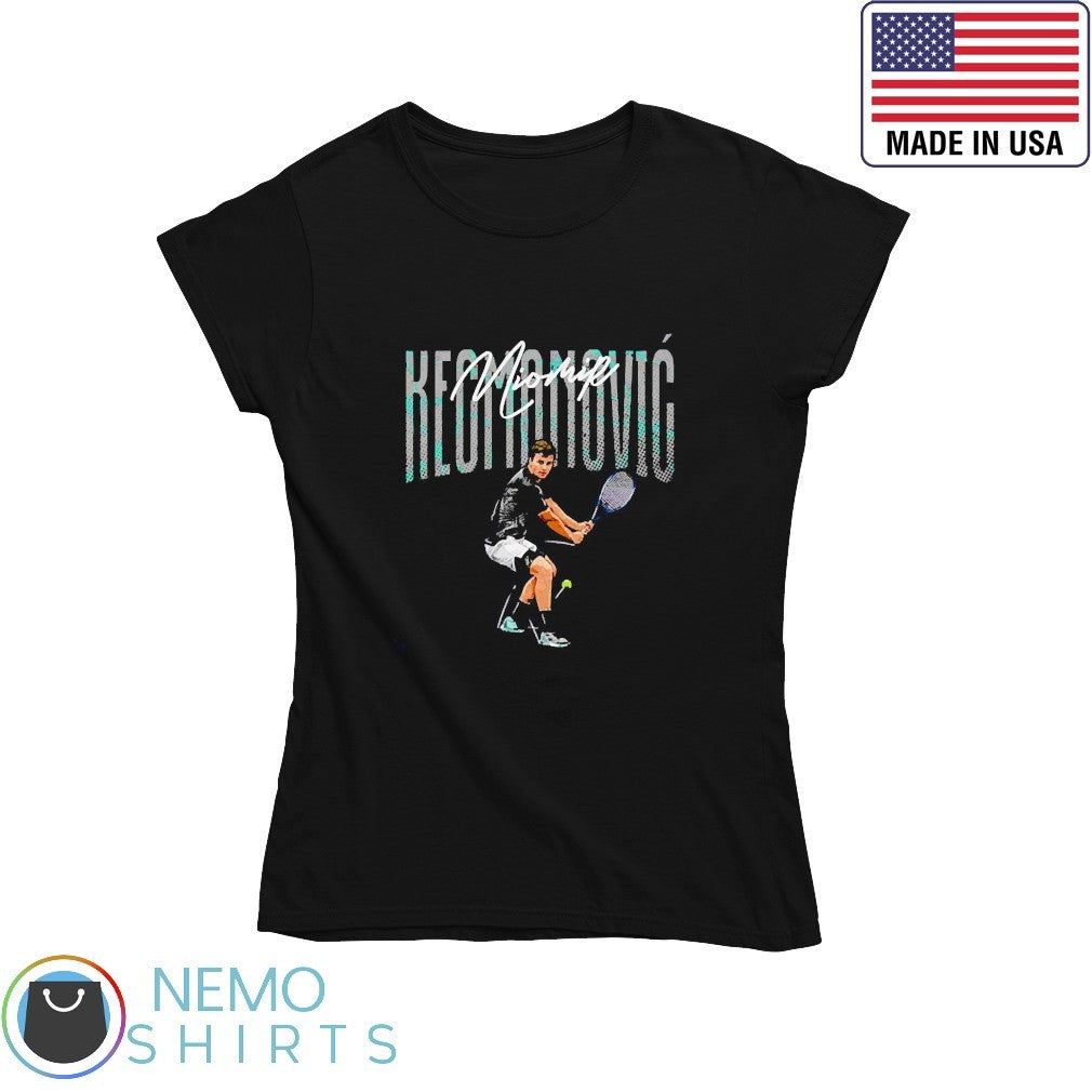 Miomir Kecmanovic tennis player vintage graphic - Adult & Kids T-Shirts, Sweatshirts & Hoodies apparel design preview 4