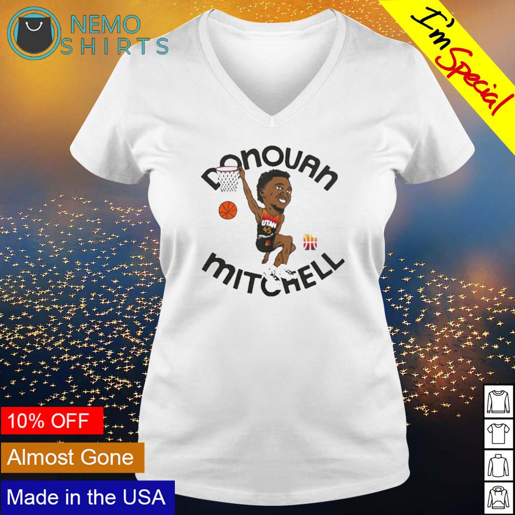 Utah Jazz Donovan Mitchell slam dunk - Adult & Kids T-Shirts, Sweatshirts & Hoodies apparel design preview 5