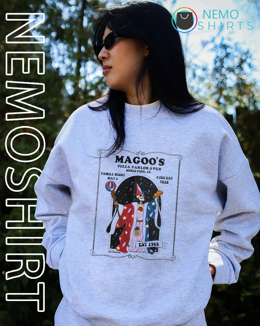 Magoo's pizza parlor and pub Menlo Park PA Grateful - Adult & Kids T-Shirts, Sweatshirts & Hoodies product image 2