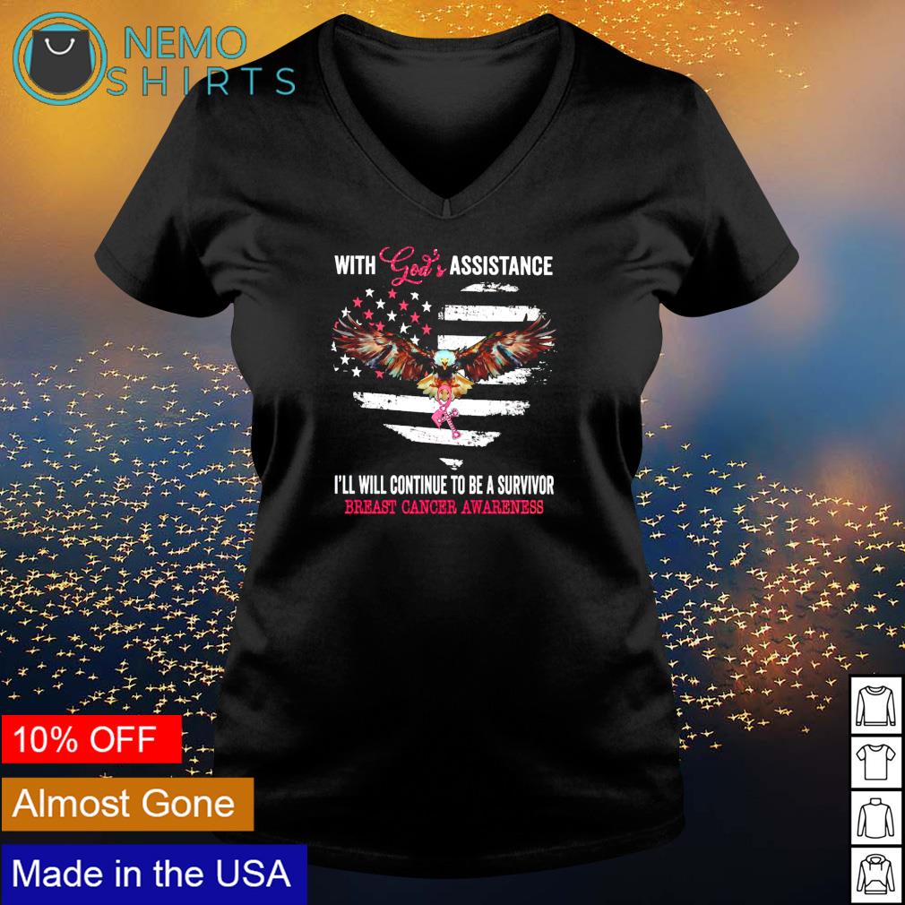 With God's assistance I'll continue to be a survivor - Adult & Kids T-Shirts, Sweatshirts & Hoodies apparel design preview 5