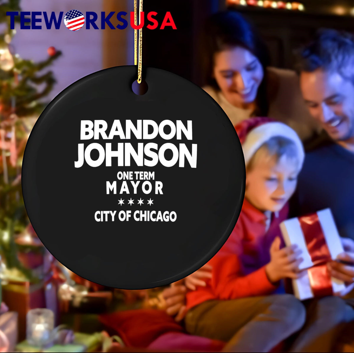 Johnson One Term Mayor City Of Chicago - Adult & Kids T-Shirts, Sweatshirts & Hoodies apparel design preview 4