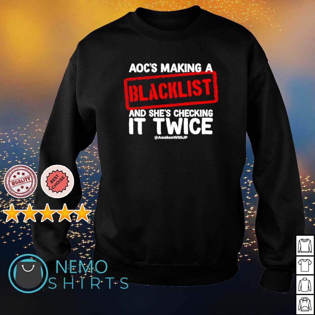 Aoc's making a blacklist and she's checking it twice - Adult & Kids T-Shirts, Sweatshirts & Hoodies apparel design preview 4