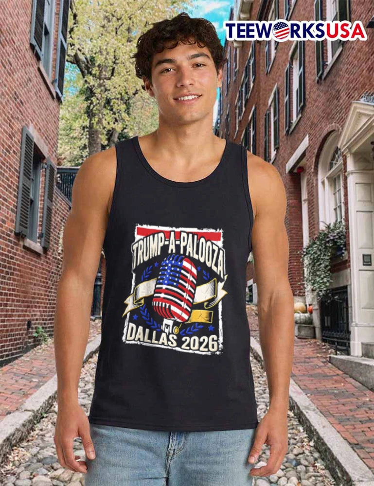 Trump-a-palooza Dallas 2026 Midterm Rally - Adult & Kids T-Shirts, Sweatshirts & Hoodies apparel design preview 6